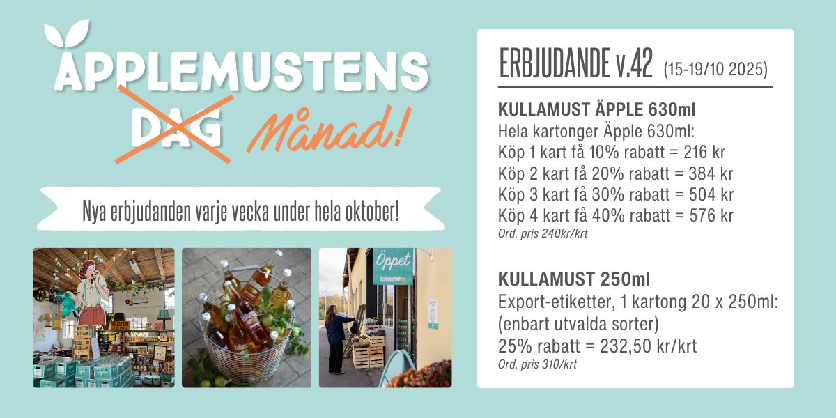 Äpplemustens dag hos kullamust Fira Äpplemustens Dag hos oss